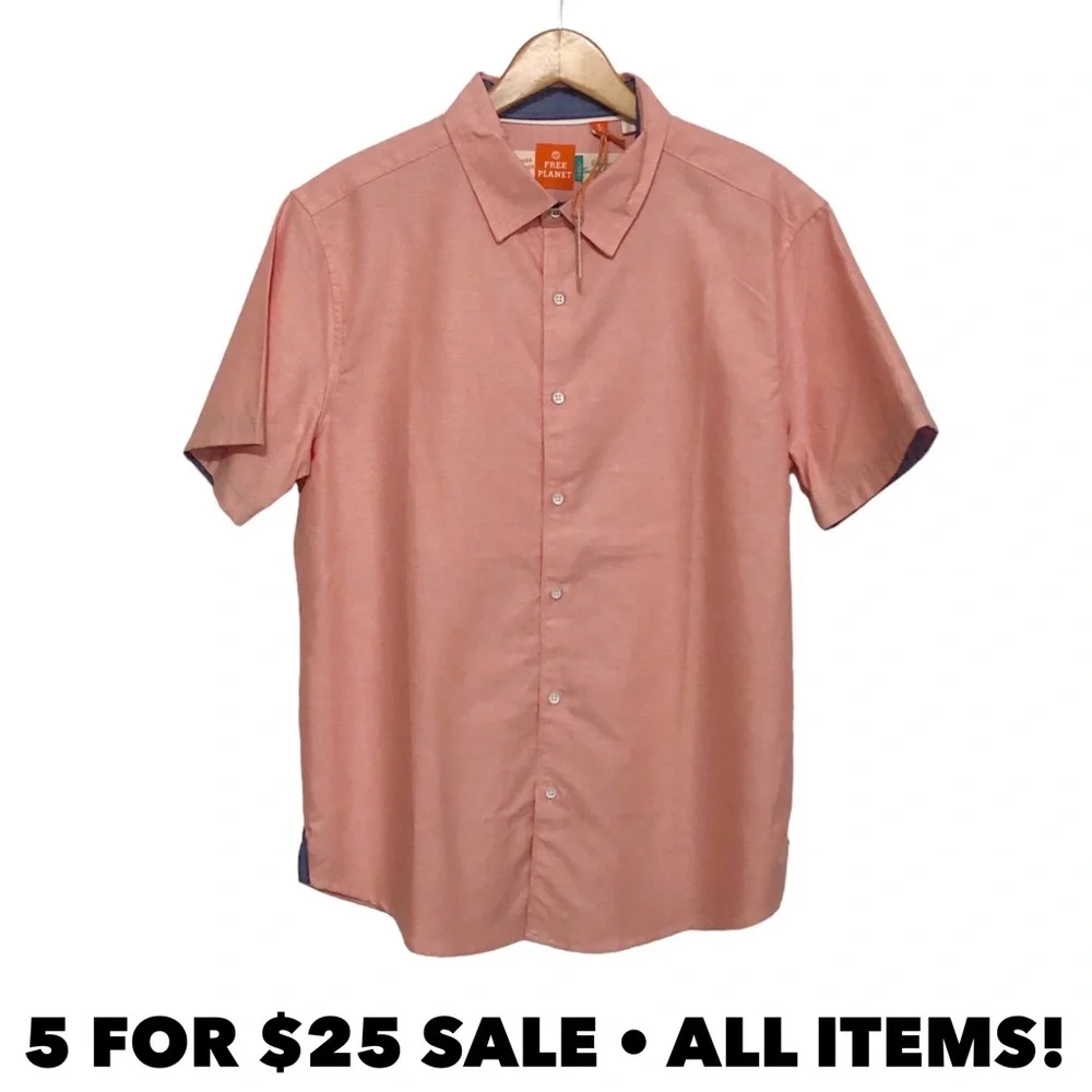 NWT Free Planet Button Up Shirt - Picture 1 of 11